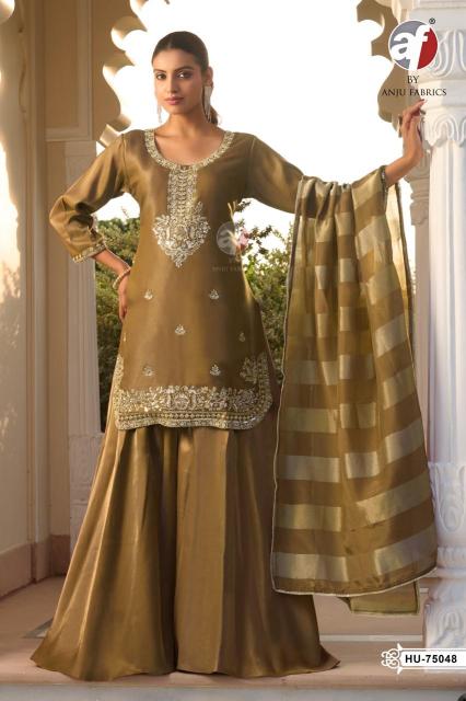 Anju fabrics HU 75048 kurti wholesale catalog